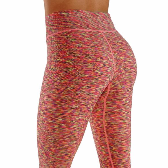 Two Tone Yoga Dry-Fit Workout Capris - Picture 1 of 4